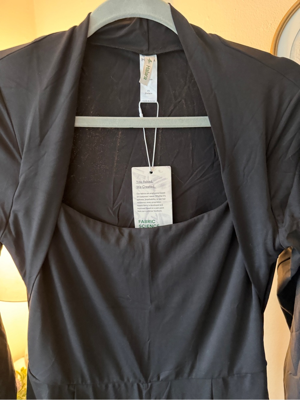 Halara Long Sleeve Pocket Wide Leg Jumpsuit-Easy Peezy- Size large - Picture 6 of 6